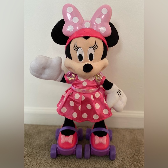 Disney Other - DISNEY Minnie on Skates Toy 18” (1ft 1/2) Working w/ batteries